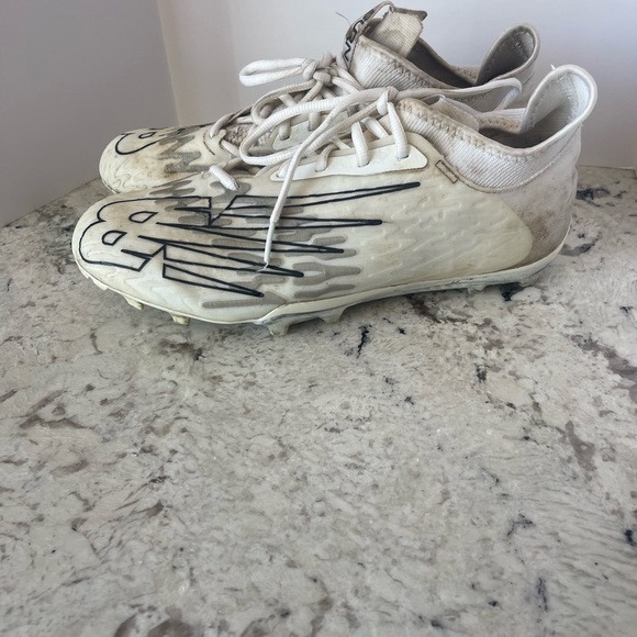 New Balance Burn X3 Men's Lacrosse Cleats in White Size 8.5 - Picture 3 of 6